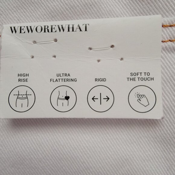 WeWoreWhat Icon Jeans Womens 27 White Cottage Country Timeless Classic Y2K - Picture 4 of 8